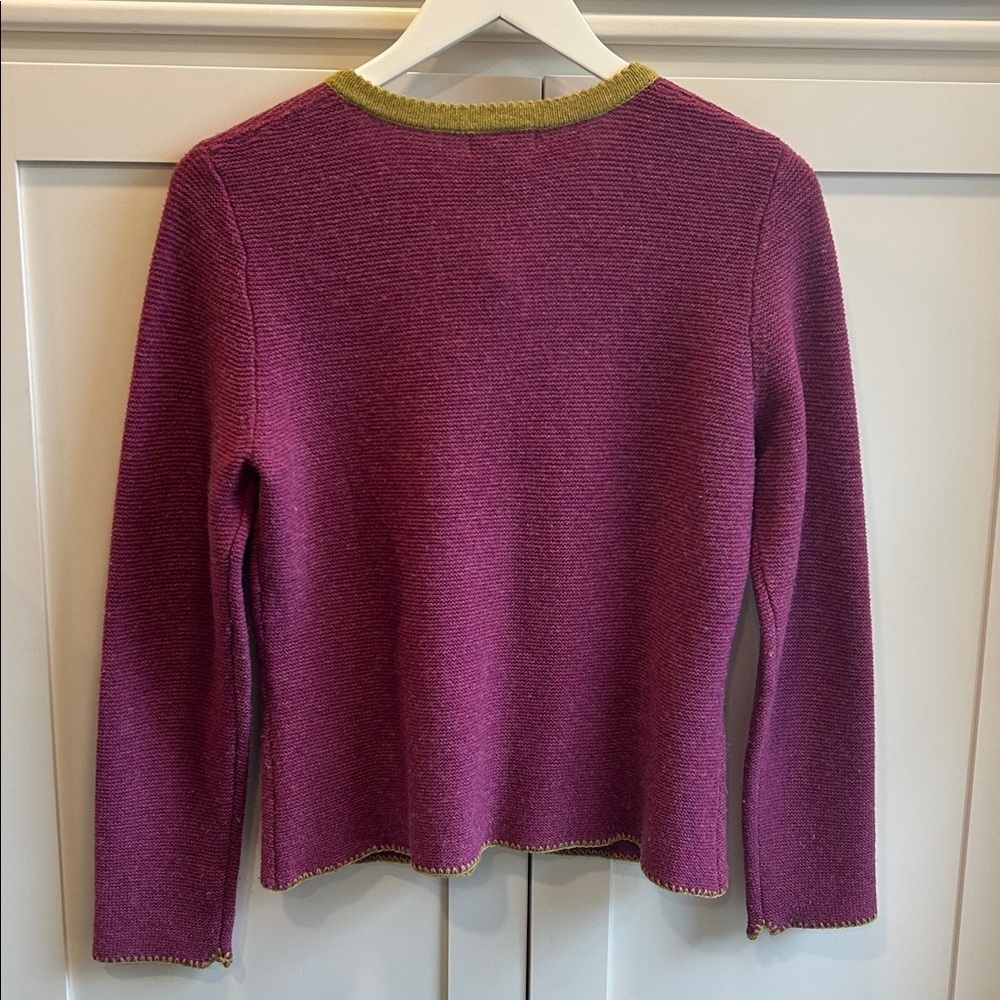 Sundance Tulla Cardigan Extrafine Merino Wool Classic Timeless Sweater Small - Picture 4 of 11